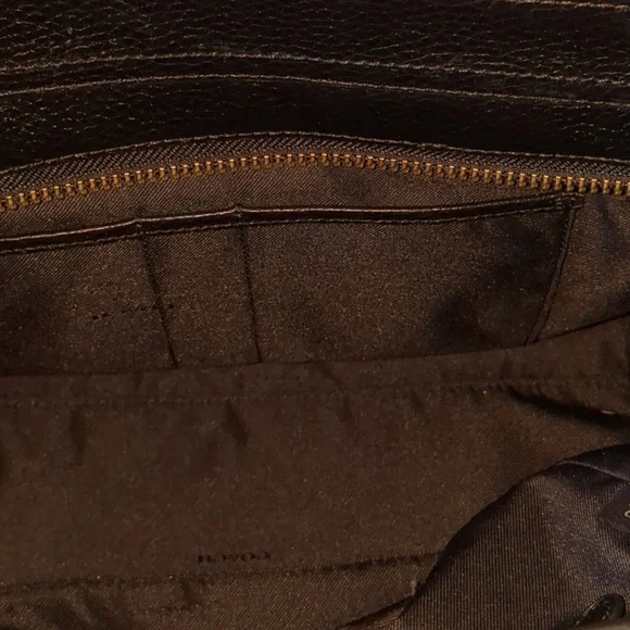 Like New RARE Coach Swagger 37 Satchel Ombré Rivets in black leather - Picture 10 of 14